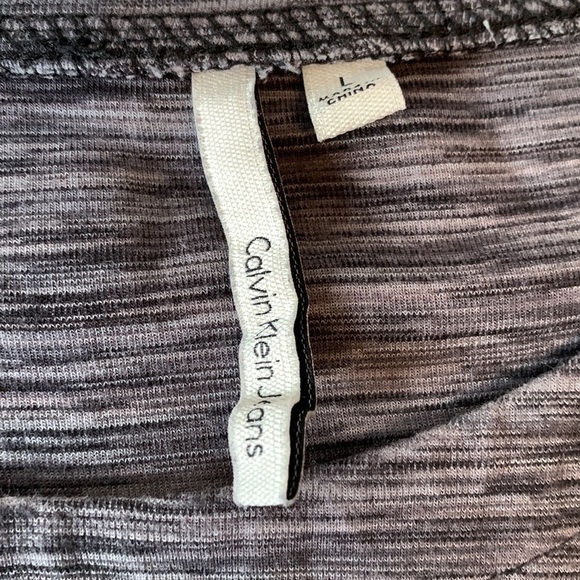 Calvin Klein Jeans Black & Grey Fleck Sweatshirt Size Large - Picture 10 of 16